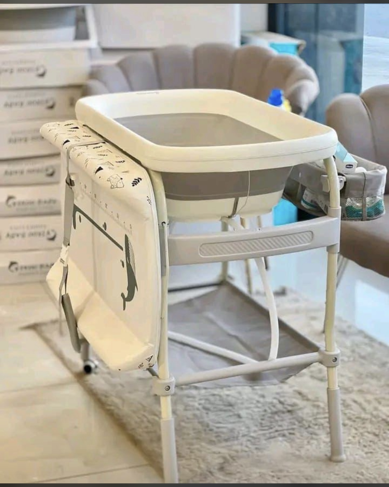 Baby bath Tub and Changing Station 2 in 1