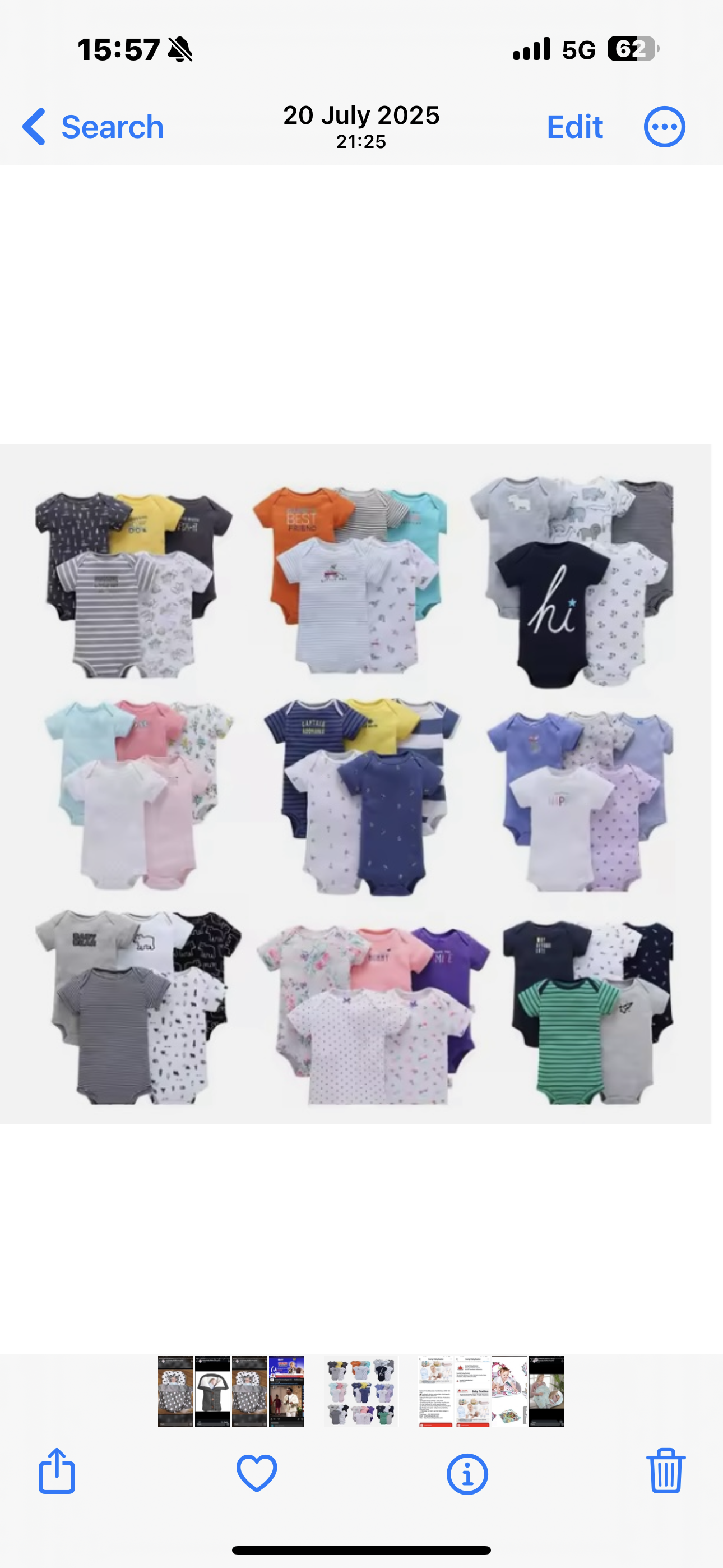 Bodysuits 5pcs a pack