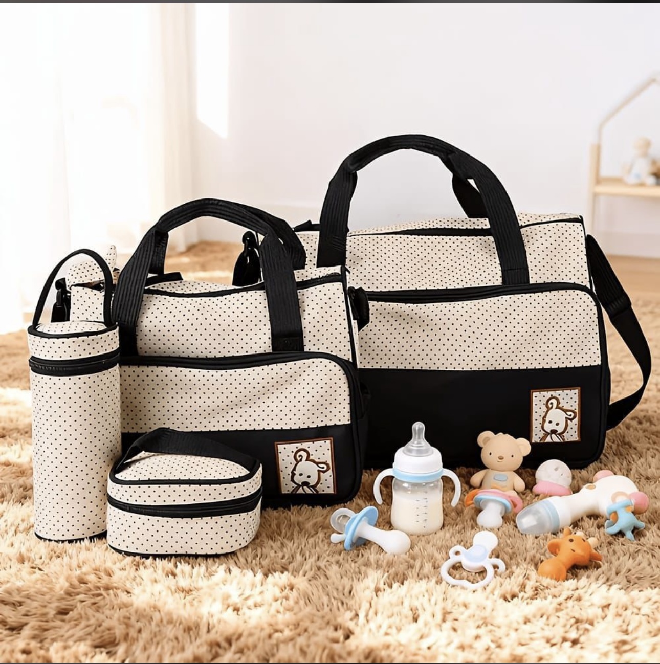4 pc Diaper bag