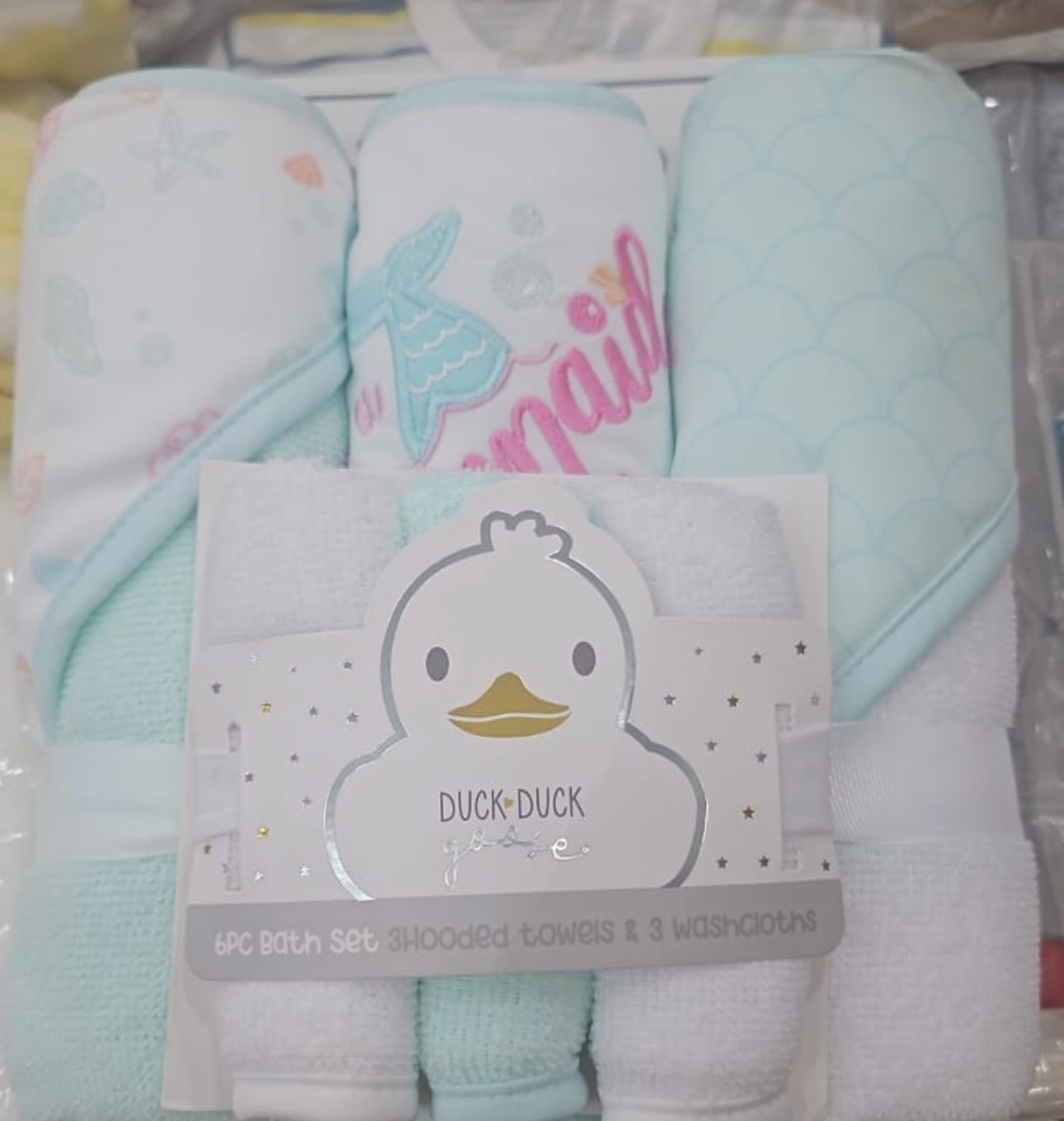 Newborn 6pc towel set