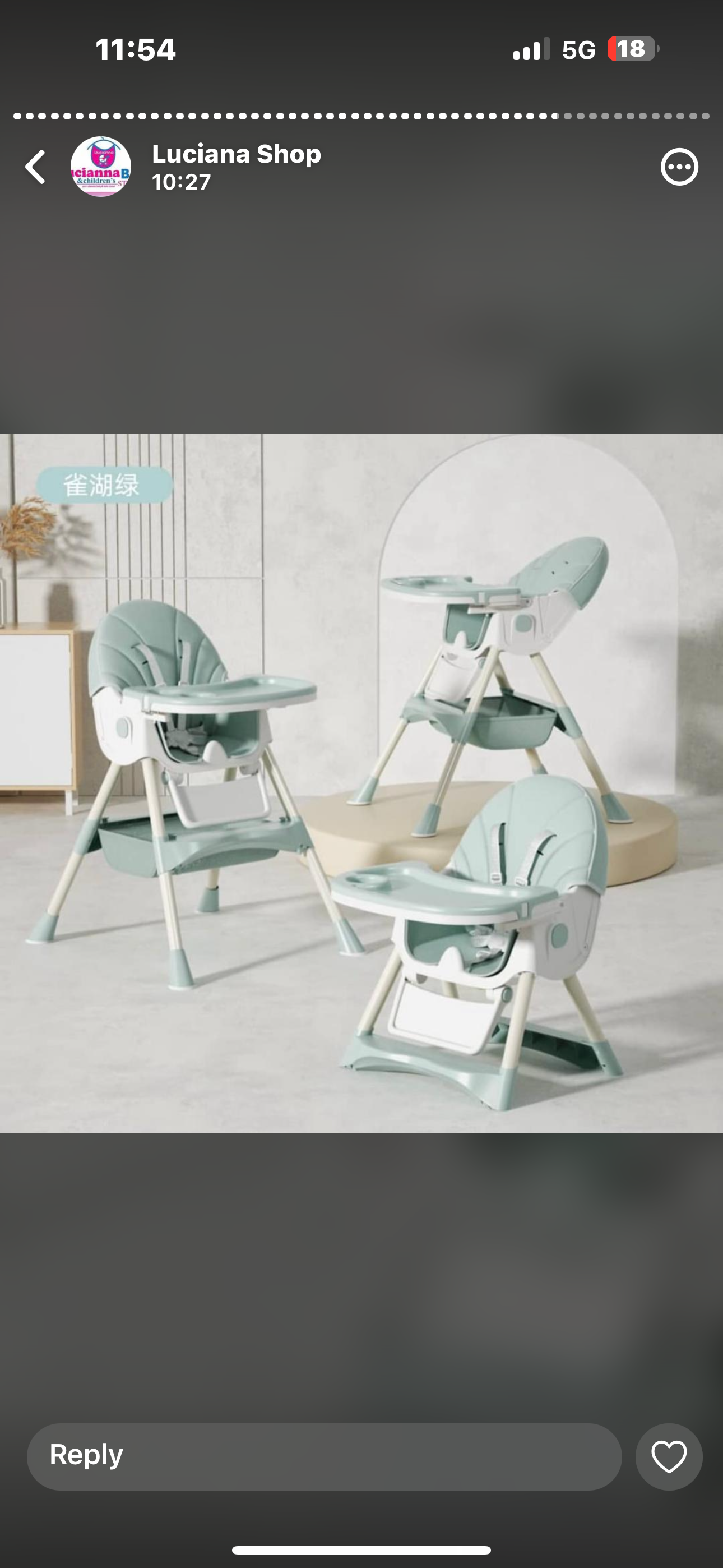 Adustable High and low feeding chairs