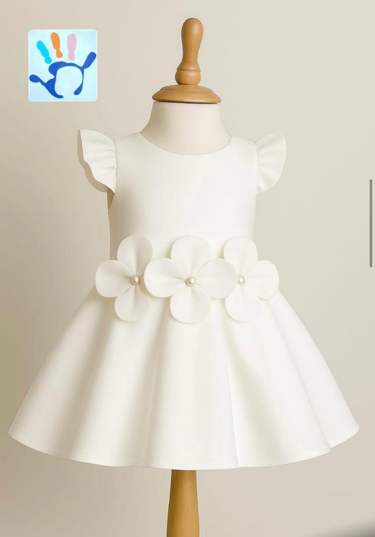 Plain white dress