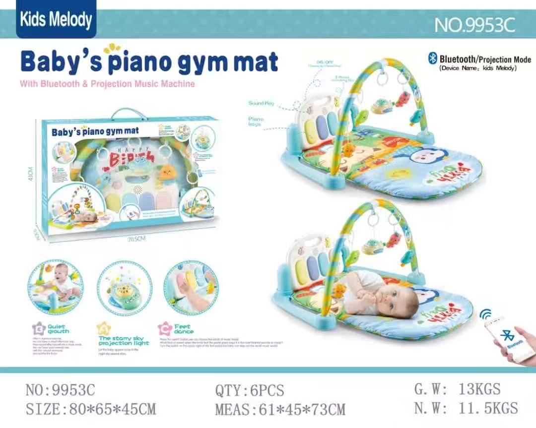 Piano Gym Mat With Projection Mode